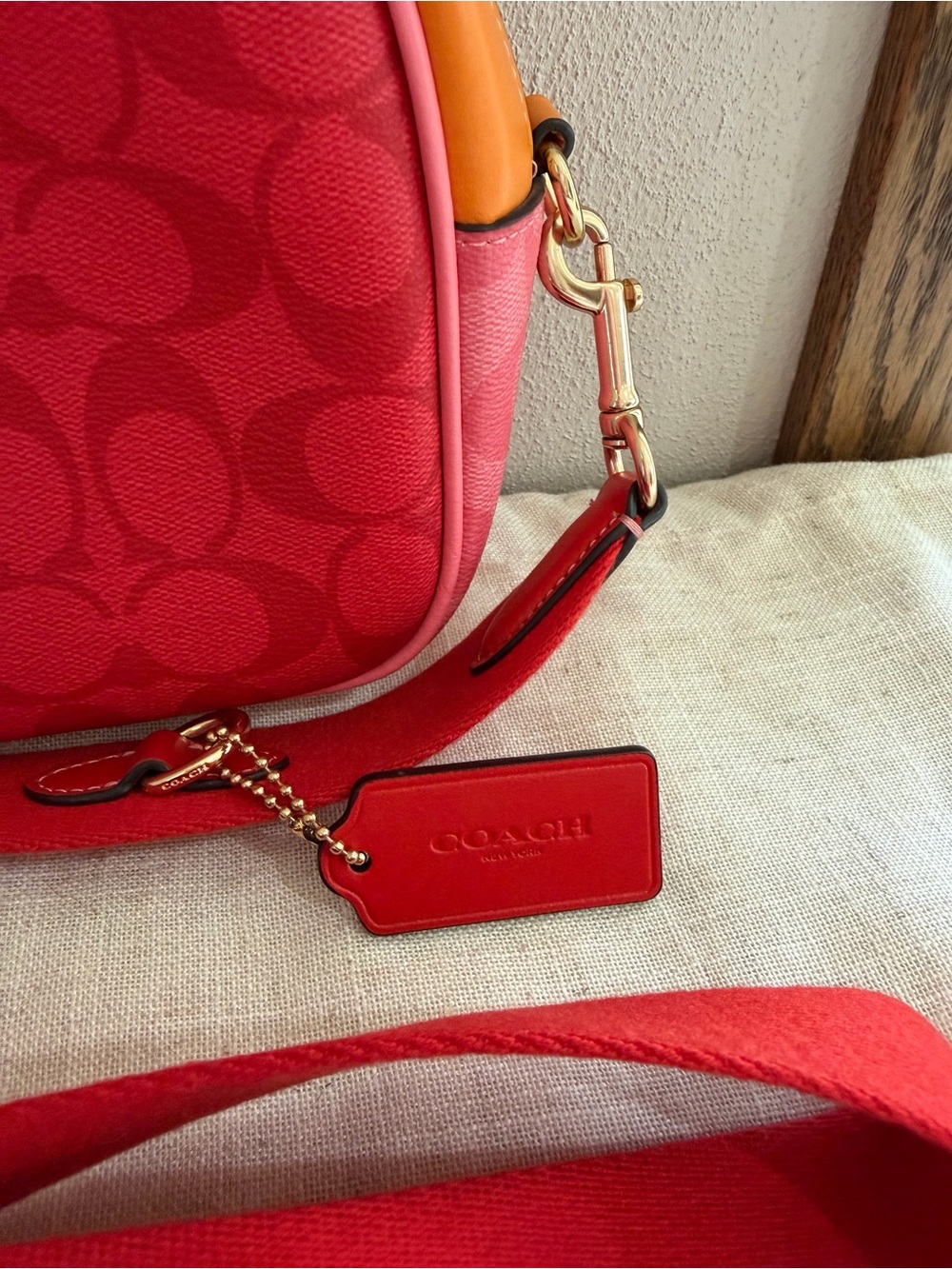 Coach Jamie Camera Bag in Blocked Signature Canvas NWOT - Picture 3 of 7